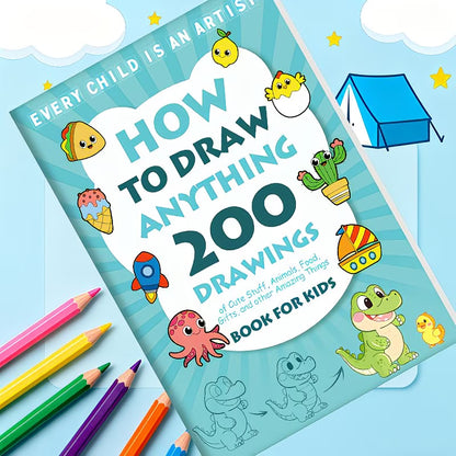 Painting Tutorial Book - [Creative Drawing Book] How to Draw: 200+ Step-by-Step Drawing Guide for Painting Enthusiasts, Skill Development, Birthday and Christmas Gifts