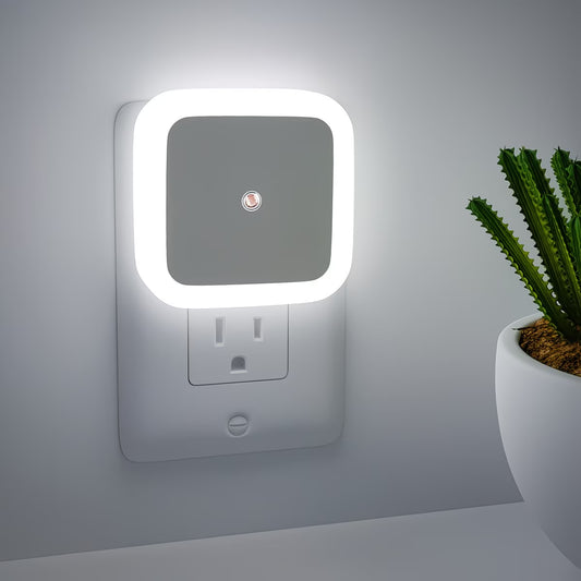 4pcs Night Lights, Smart Night Light Plug into Wall, LED Night Light Lamp with Smart Sensor, Nightlight Auto-On/Off for Bedroom, Kitchen, Stairs, Hallway