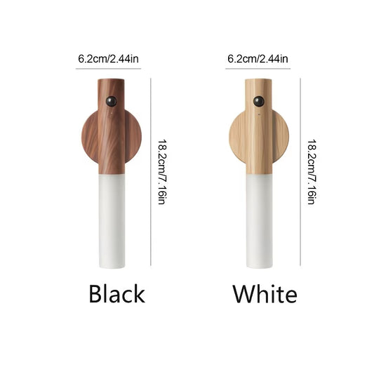 2pcs/ 4pcs Motion Sensor Night Light, Magnetic Wall Lamp, USB Rechargeable LED Stick Light, Wireless Staircase Indoor Wooden Wall Closet Light for Hallway