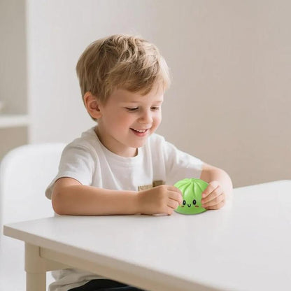Cute Glitter Dumpling Fidget Toy | Soft Squeeze Anxiety Relief with Steamer Box | Perfect Easter Gift-wsm