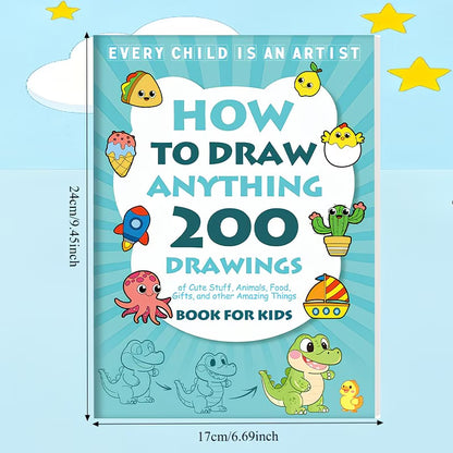 Painting Tutorial Book - [Creative Drawing Book] How to Draw: 200+ Step-by-Step Drawing Guide for Painting Enthusiasts, Skill Development, Birthday and Christmas Gifts
