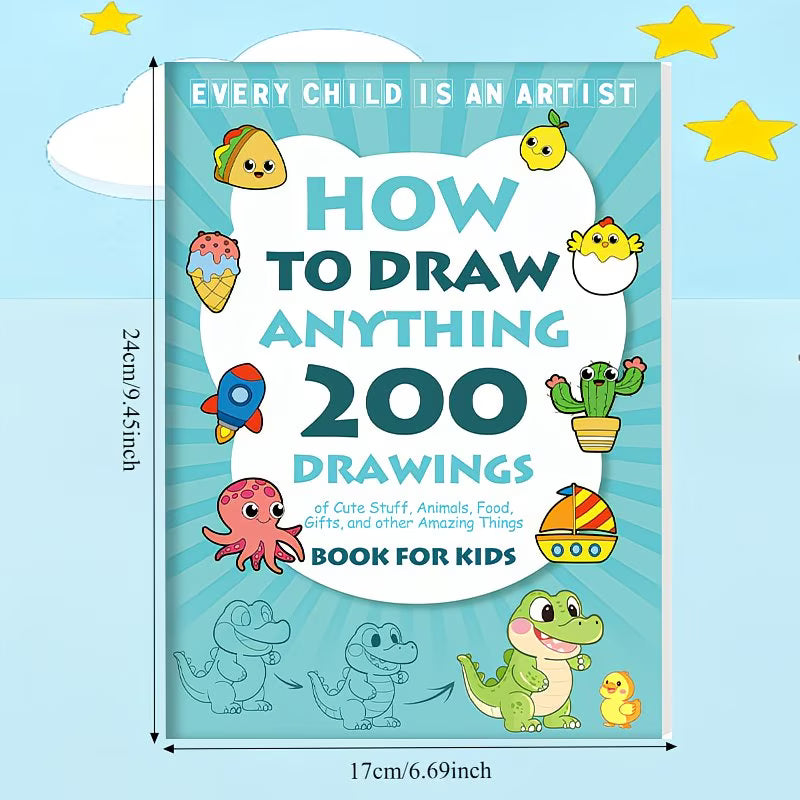 Painting Tutorial Book - [Creative Drawing Book] How to Draw: 200+ Step-by-Step Drawing Guide for Painting Enthusiasts, Skill Development, Birthday and Christmas Gifts