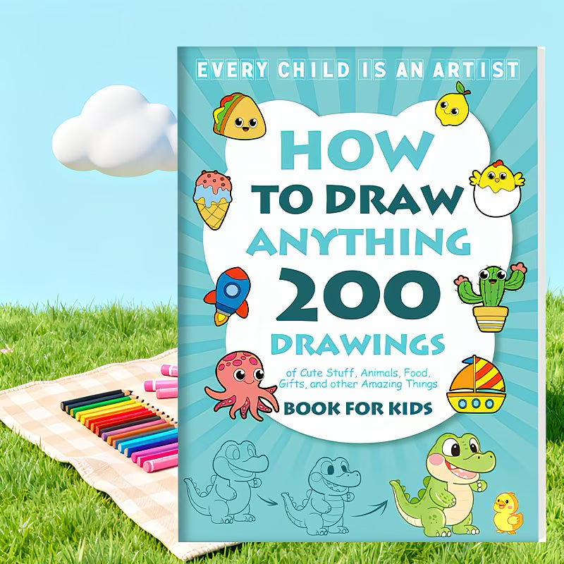 Painting Tutorial Book - [Creative Drawing Book] How to Draw: 200+ Step-by-Step Drawing Guide for Painting Enthusiasts, Skill Development, Birthday and Christmas Gifts