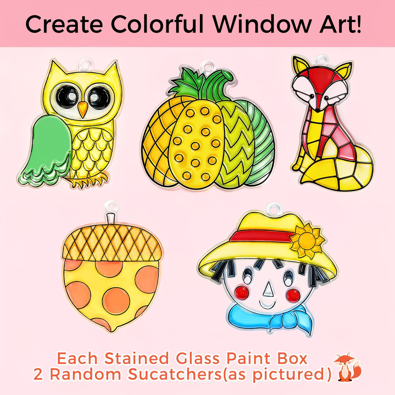 Stained Glass Painting Kit, Paint Acrylic Set Window Paint Set, Non Toxic, 12 Colors Paint On Transparent Glass Painting, Wine Glasses, for Artist Adults with 3 Brushes.