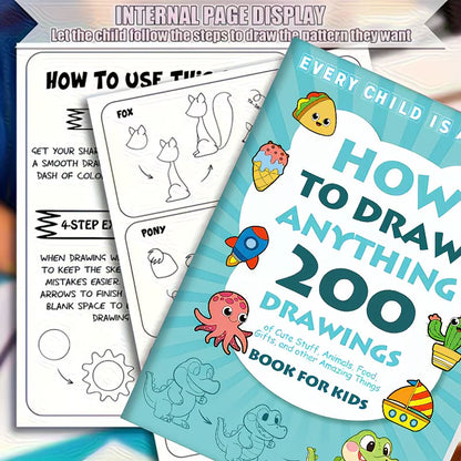 Painting Tutorial Book - [Creative Drawing Book] How to Draw: 200+ Step-by-Step Drawing Guide for Painting Enthusiasts, Skill Development, Birthday and Christmas Gifts